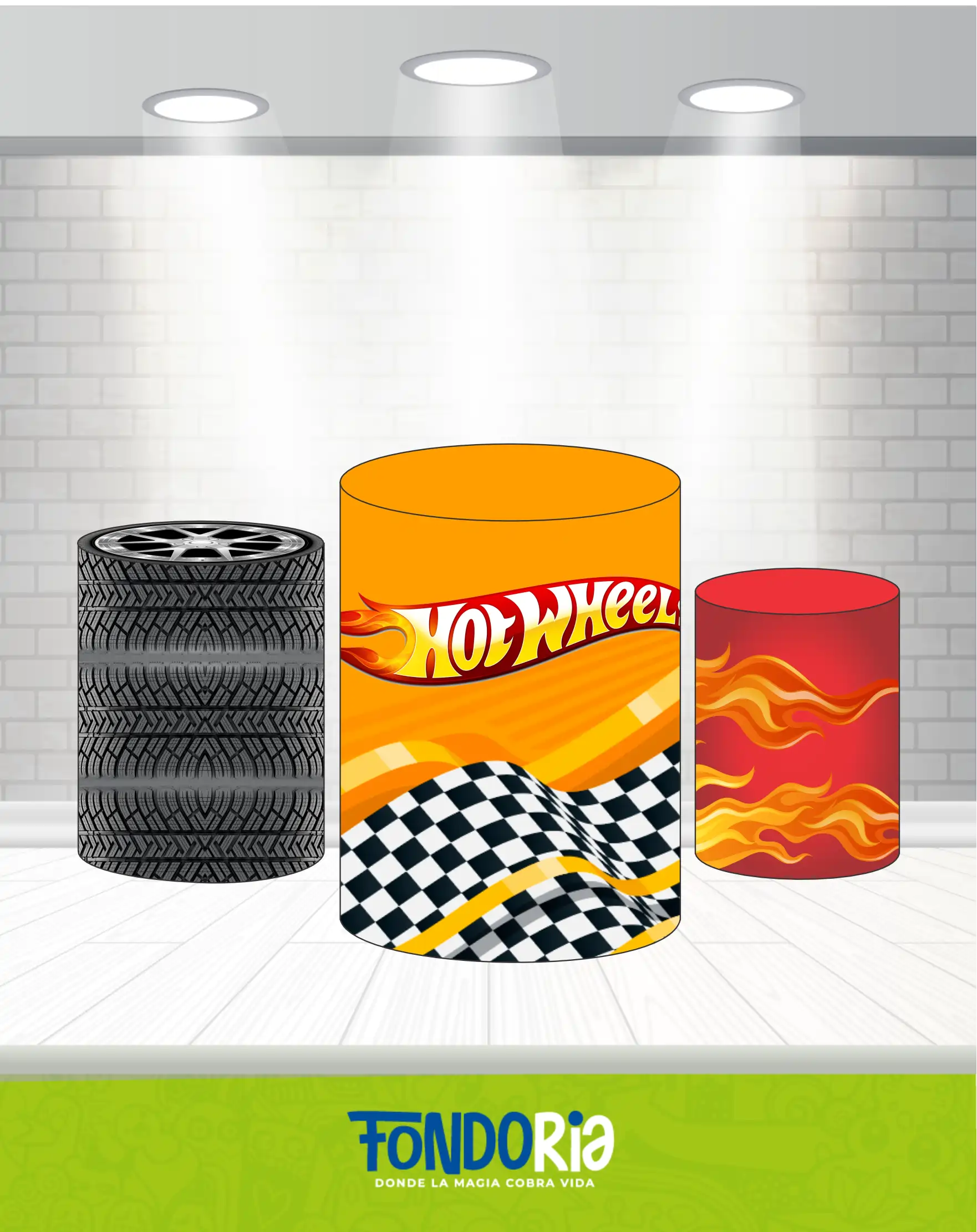 Forro Cilindro Hot Wheels