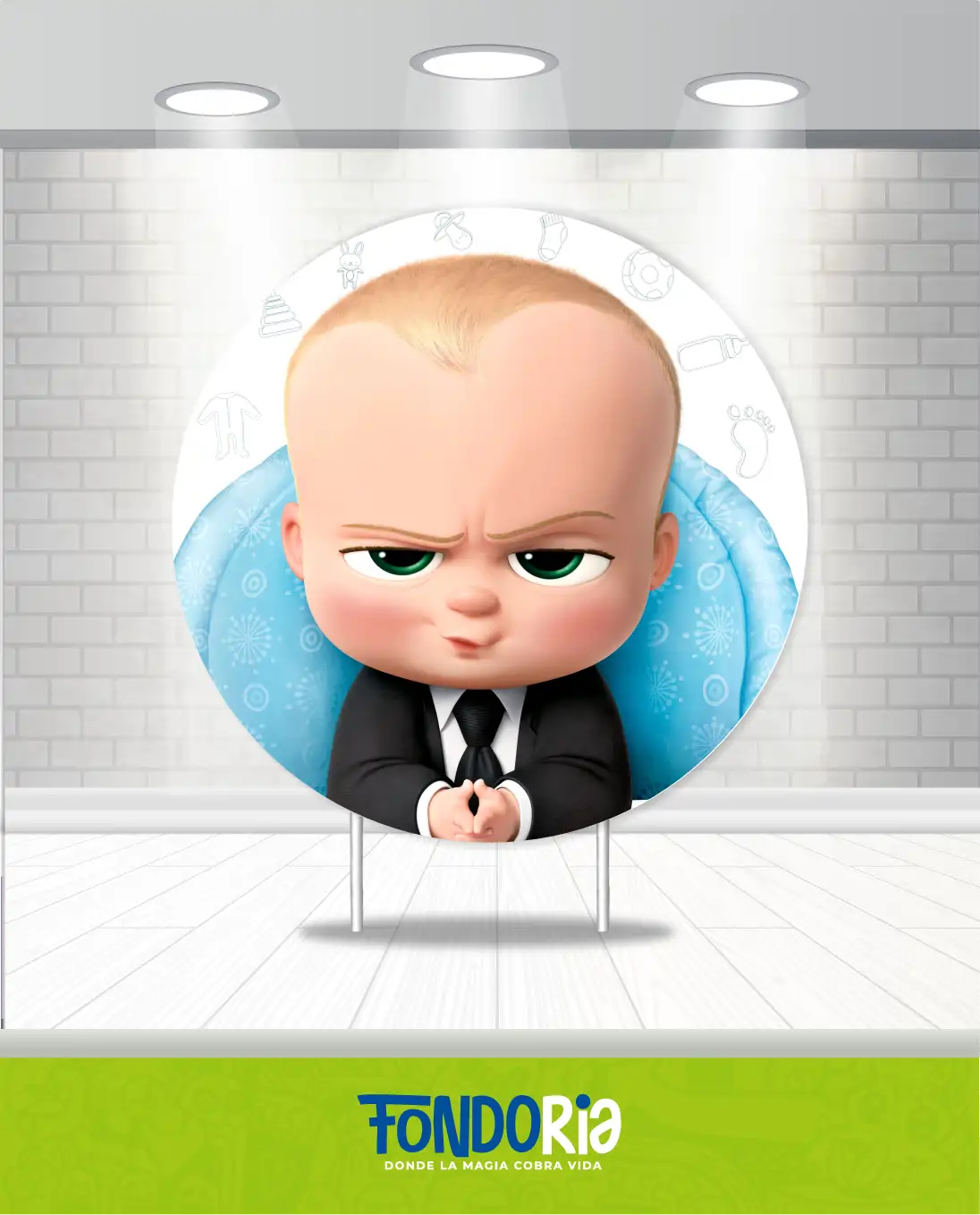 Fondo Redondo con Elástico Jefe en Pañales