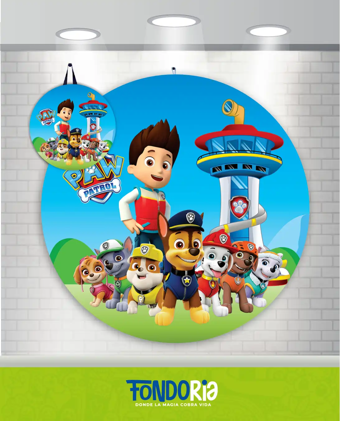 Abrefácil Redondo Paw Patrol Ryder Y Torre
